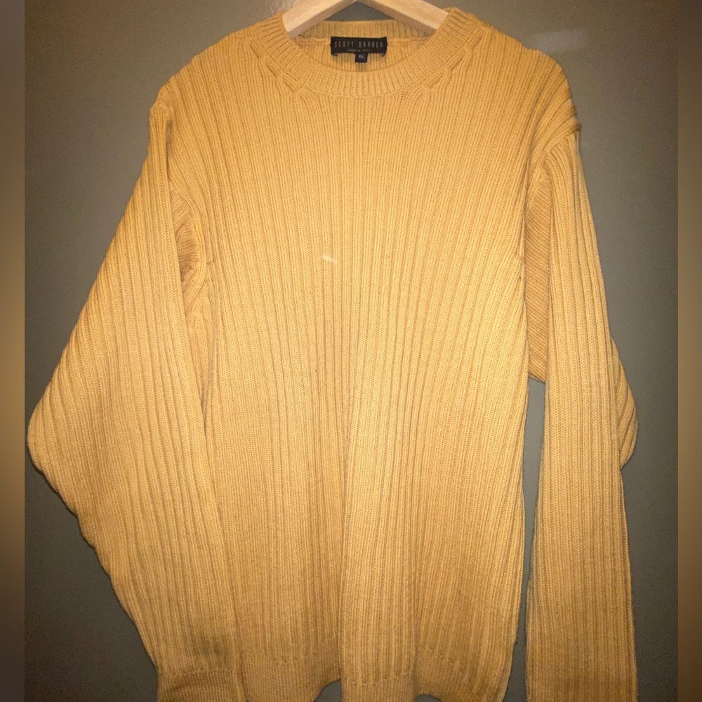 Wool Scott barber ribbed sweater